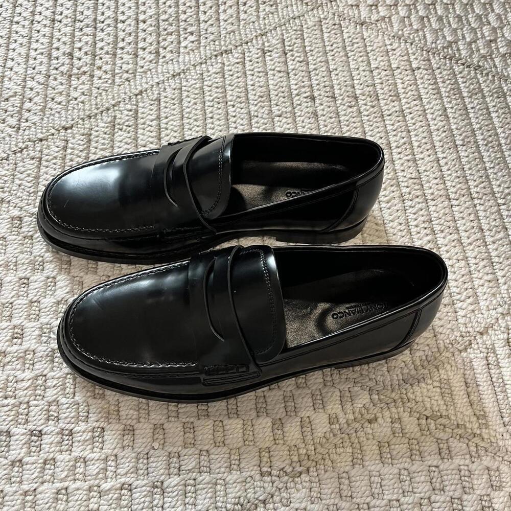 Tony Bianco Zac Black Hi Shine Loafers - Picture 4 of 6